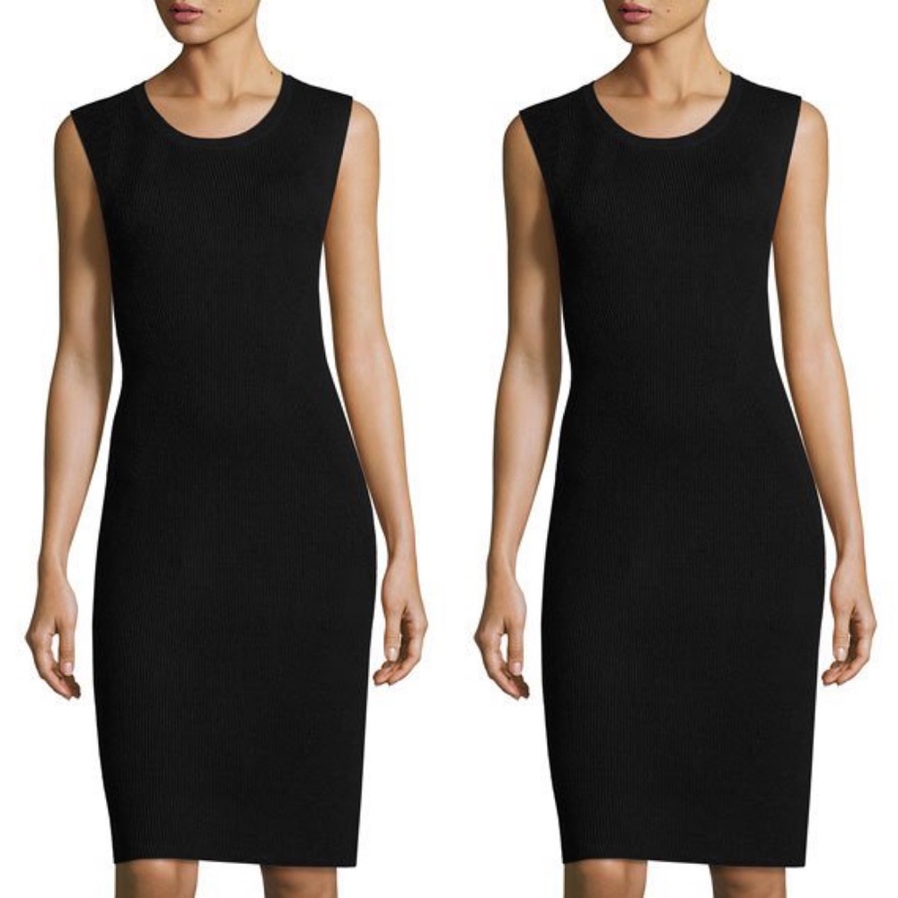 VINCE BLACK KNIT DRESS